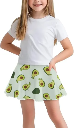 Girls Pleated Skirt with Shorts for Yoga Golf Running Dancing Tennis Elastic Waist with Pockets