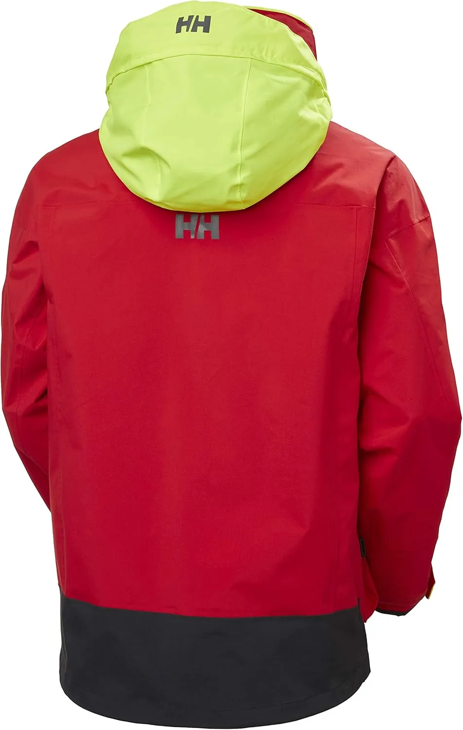 Helly-Hansen Pier 3.0 Coastal Sailing Jacket for Men - Waterproof, Windproof, and Breathable, with Packable Neon Yellow Hood