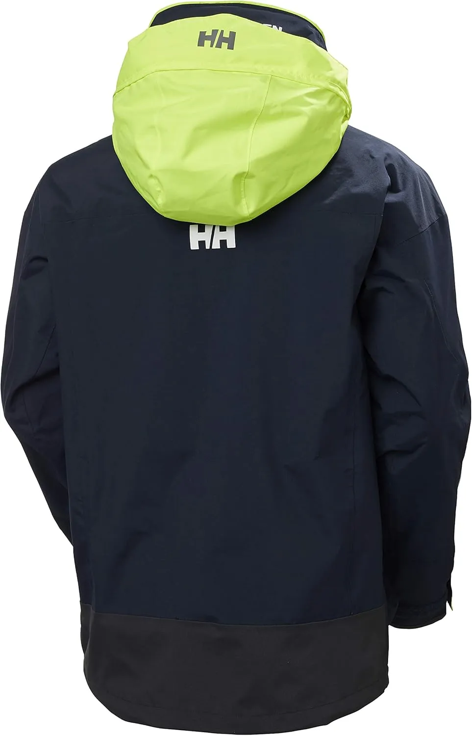 Helly-Hansen Pier 3.0 Coastal Sailing Jacket for Men - Waterproof, Windproof, and Breathable, with Packable Neon Yellow Hood