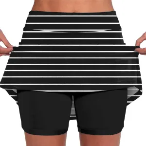 High Waisted Golf Skirts for Woman Casual Workout Tennis Mini Skirt Side Pockets Solid Summer Athletic Running Shorts Skorts