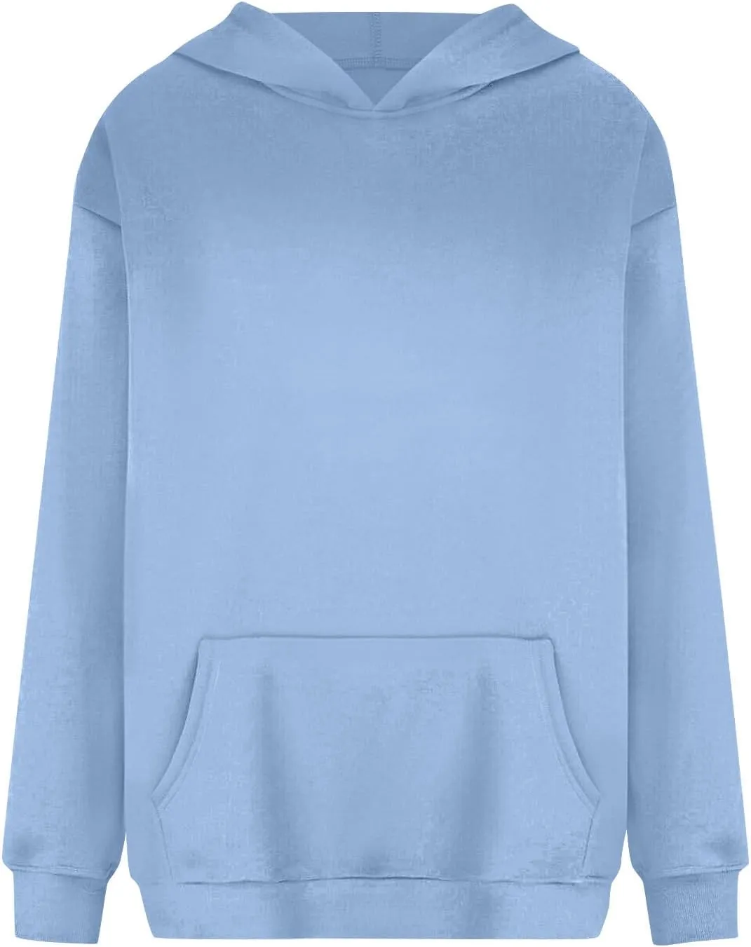 Hoodies for Women Preppy Fleece Pullover Preppy Long Sleeve Oversized Sweatshirts with Pockets Winter Sweatshirt
