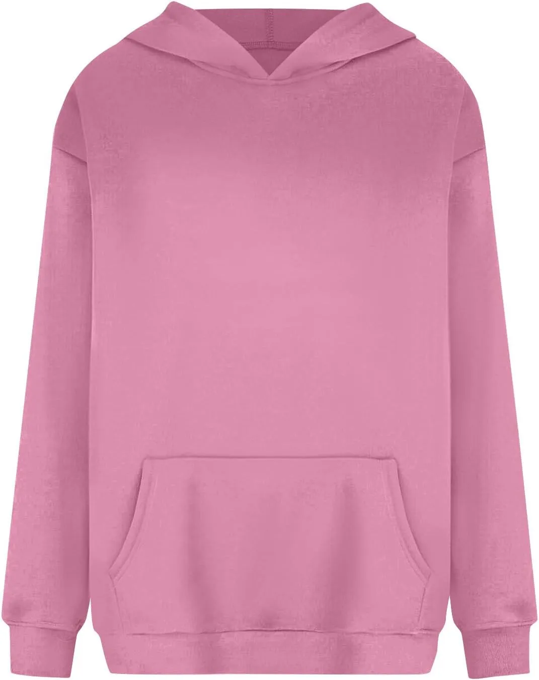 Hoodies for Women Preppy Fleece Pullover Preppy Long Sleeve Oversized Sweatshirts with Pockets Winter Sweatshirt