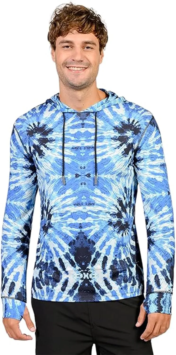 INGEAR Sun Shirts for Men - Lightweight SPF 50  UV Protection Hoodie with Pocket for Fishing, Running, Hiking, Swim Rashguard