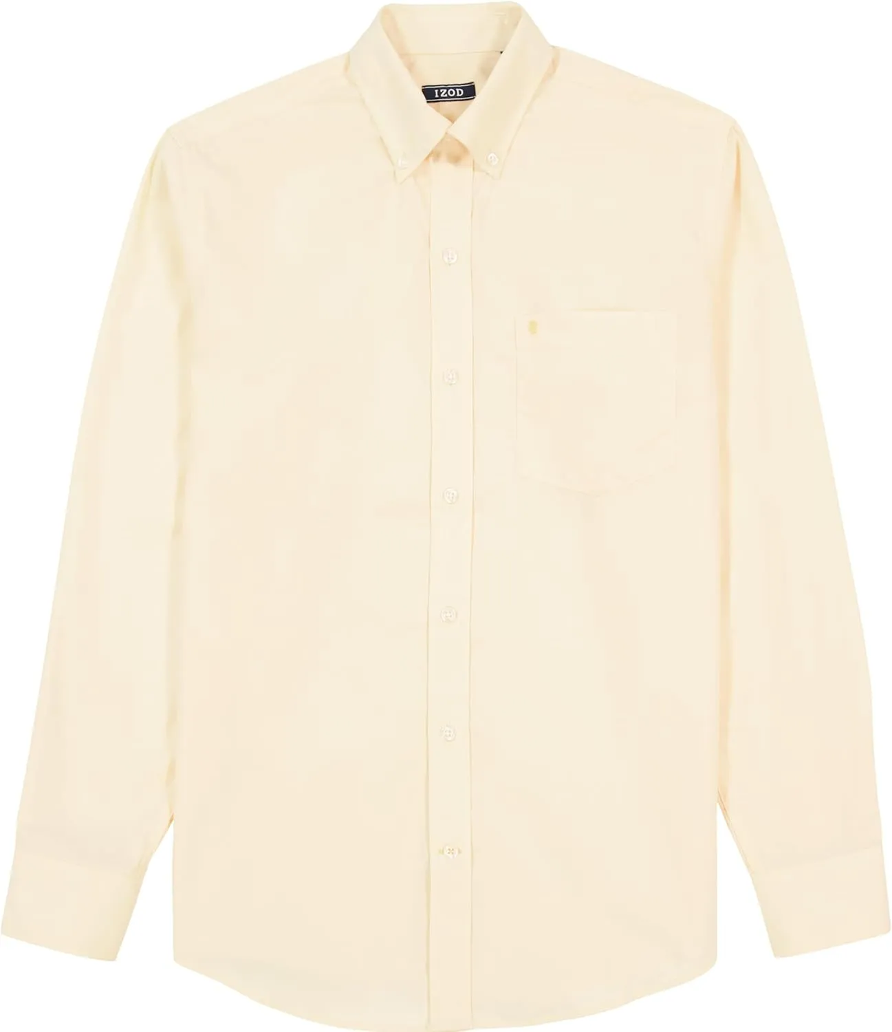 IZOD Men's Big and Tall Button Down Long Sleeve Stretch Performance Solid Shirt