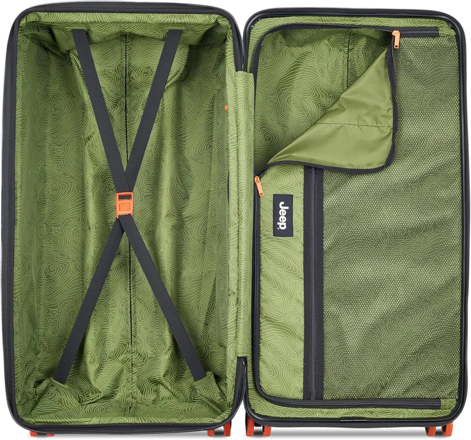 Jeep JH002B Hardside Expandable Luggage with Spinner Wheels
