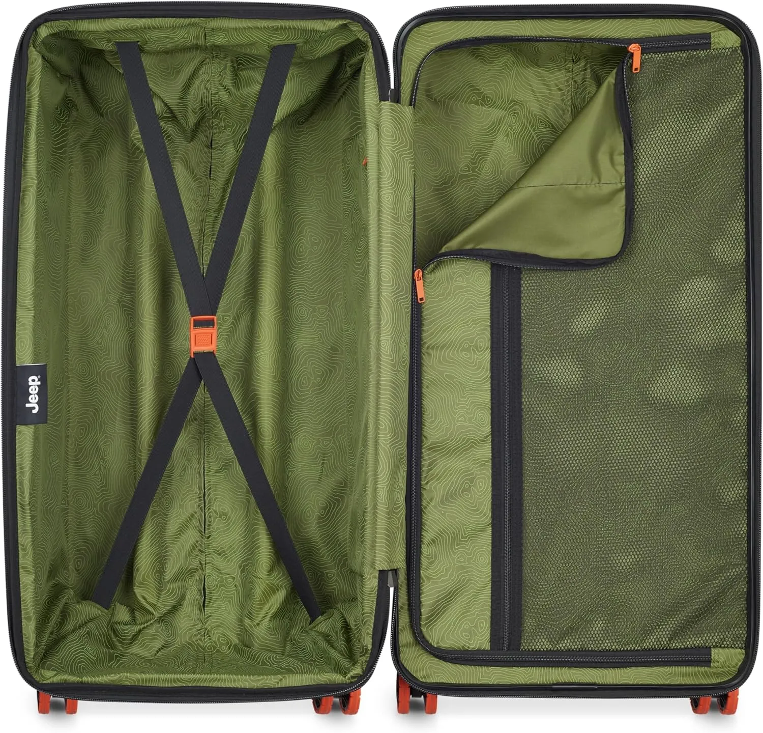 Jeep JH002B Hardside Expandable Luggage with Spinner Wheels
