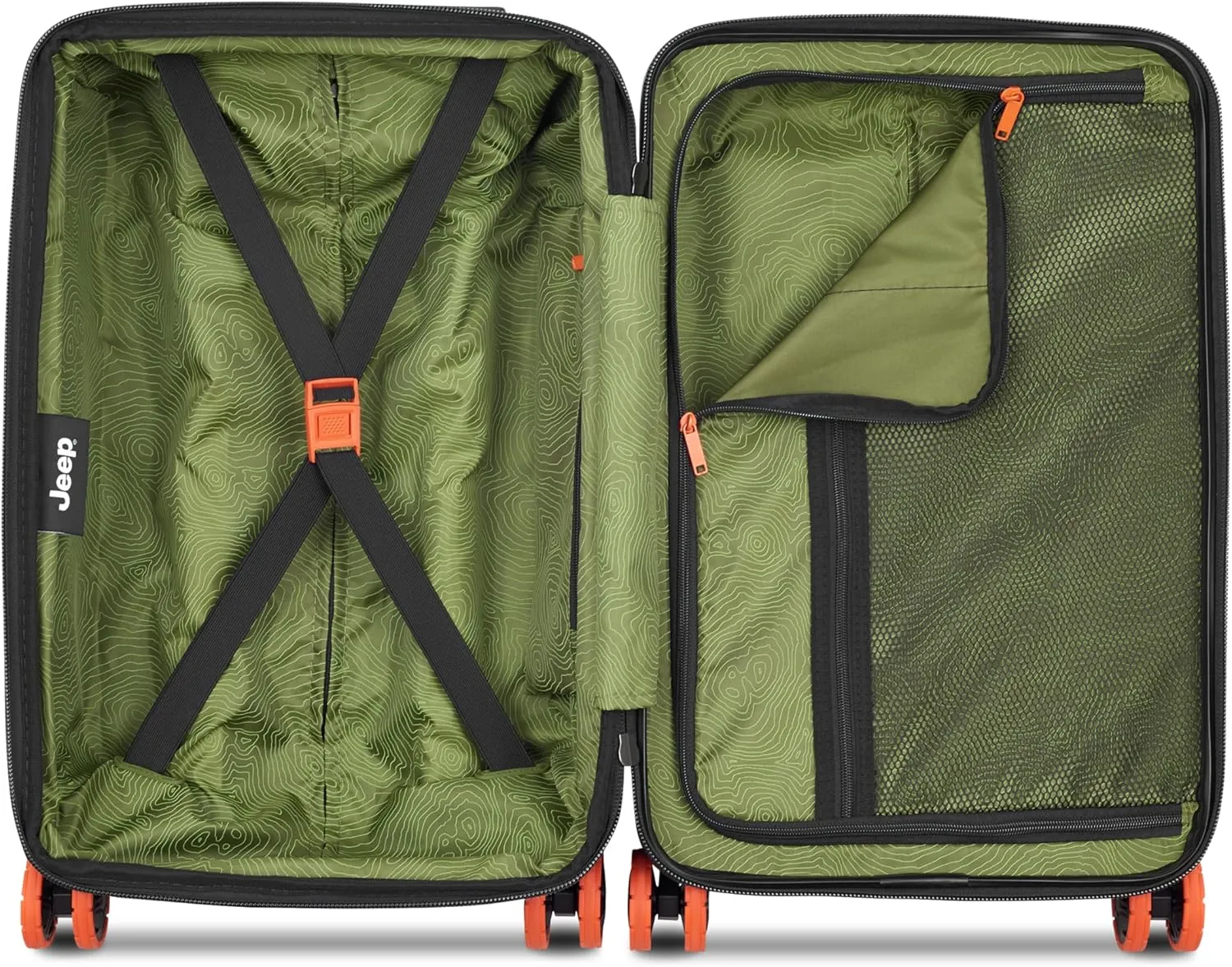 Jeep JH002B Hardside Expandable Luggage with Spinner Wheels