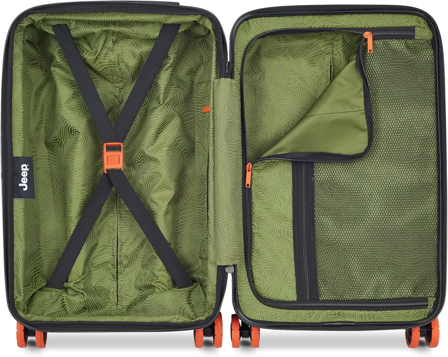 Jeep JH002B Hardside Expandable Luggage with Spinner Wheels