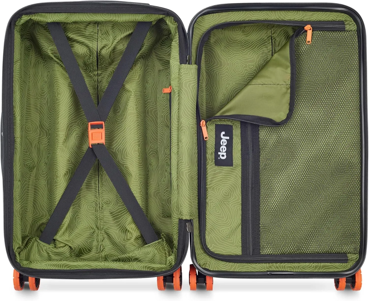 Jeep JH002B Hardside Expandable Luggage with Spinner Wheels
