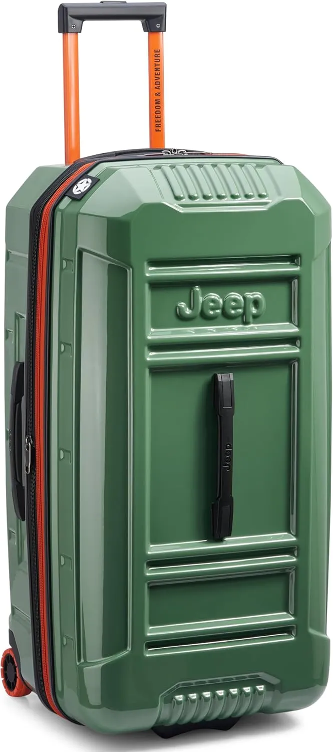 Jeep JH003B Hardside Expandable Luggage with Two Wheels, Elm Green, 2 Piece Set 21/30 Inch