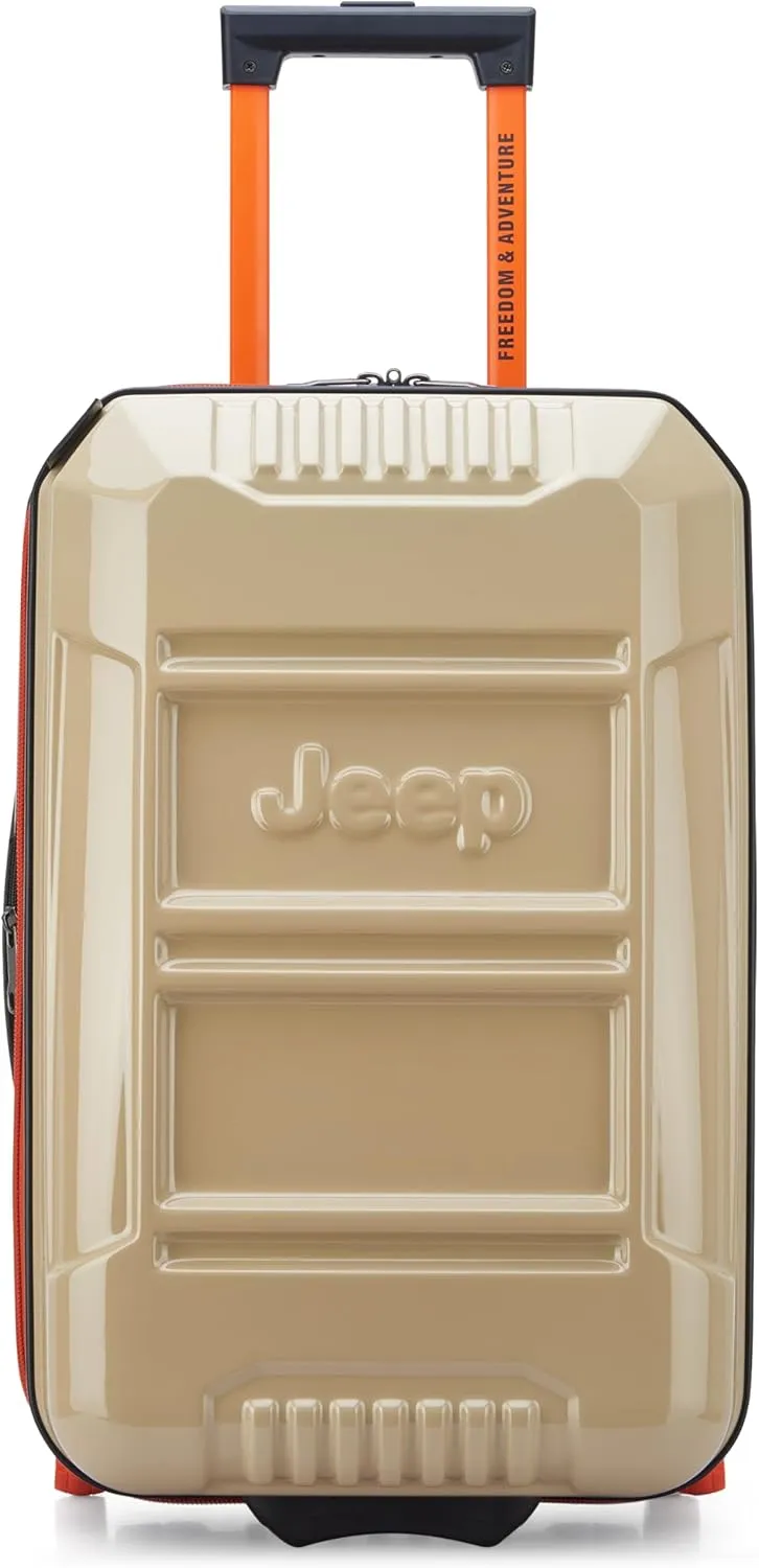 Jeep JH003B Hardside Expandable Luggage with Two Wheels (Warm Sand, Carry-On 21 Inch)