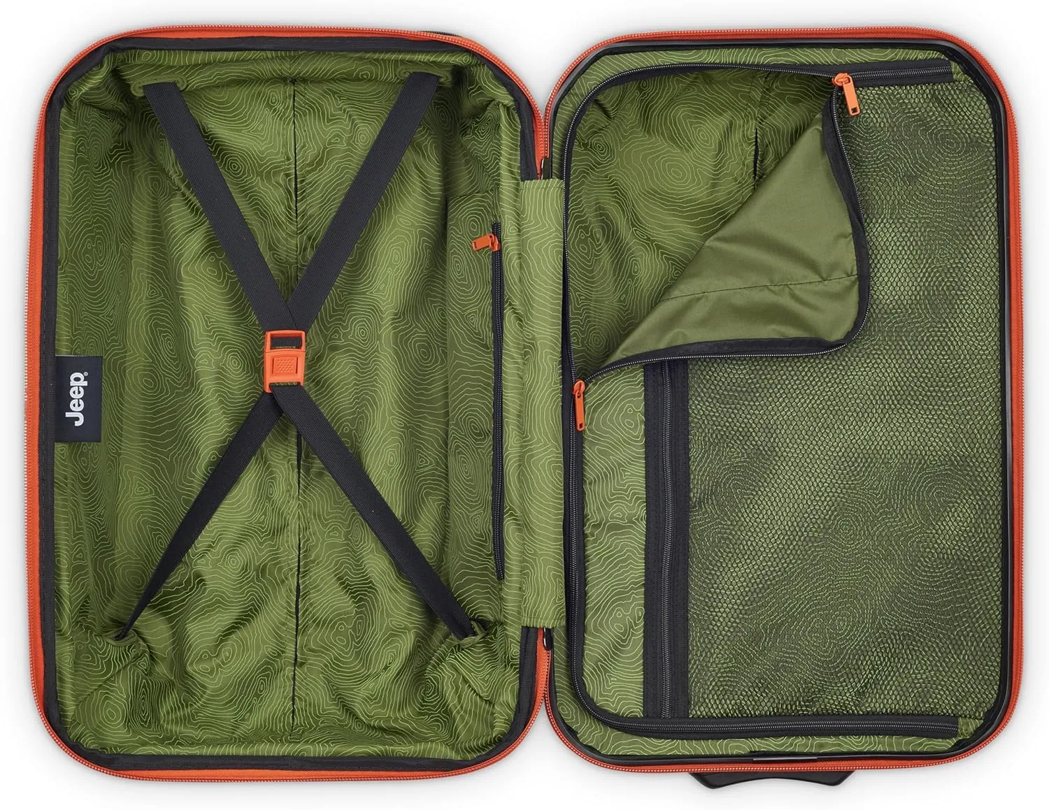 Jeep JH003B Hardside Expandable Luggage with Two Wheels (Warm Sand, Carry-On 21 Inch)