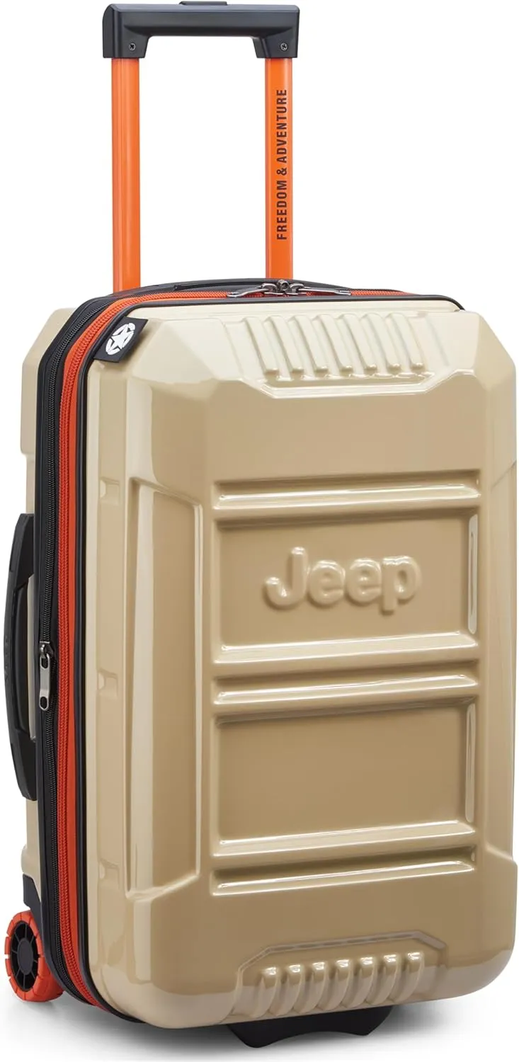 Jeep JH003B Hardside Expandable Luggage with Two Wheels (Warm Sand, Carry-On 21 Inch)
