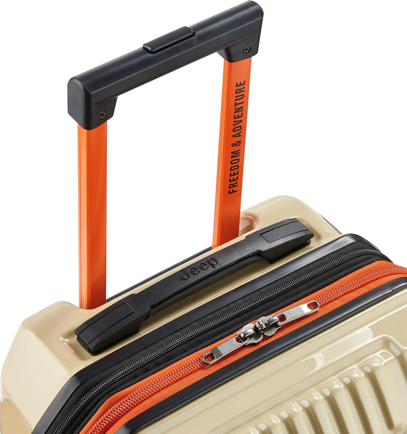 Jeep JH003B Hardside Expandable Luggage with Two Wheels (Warm Sand, Carry-On 21 Inch)