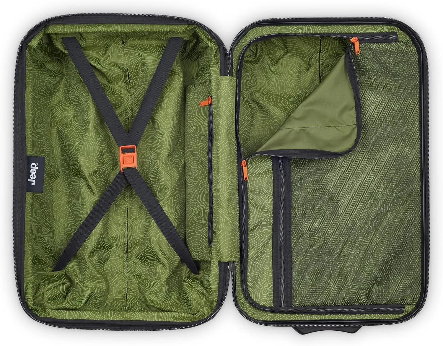 Jeep JH003B Hardside Expandable Luggage with Two Wheels