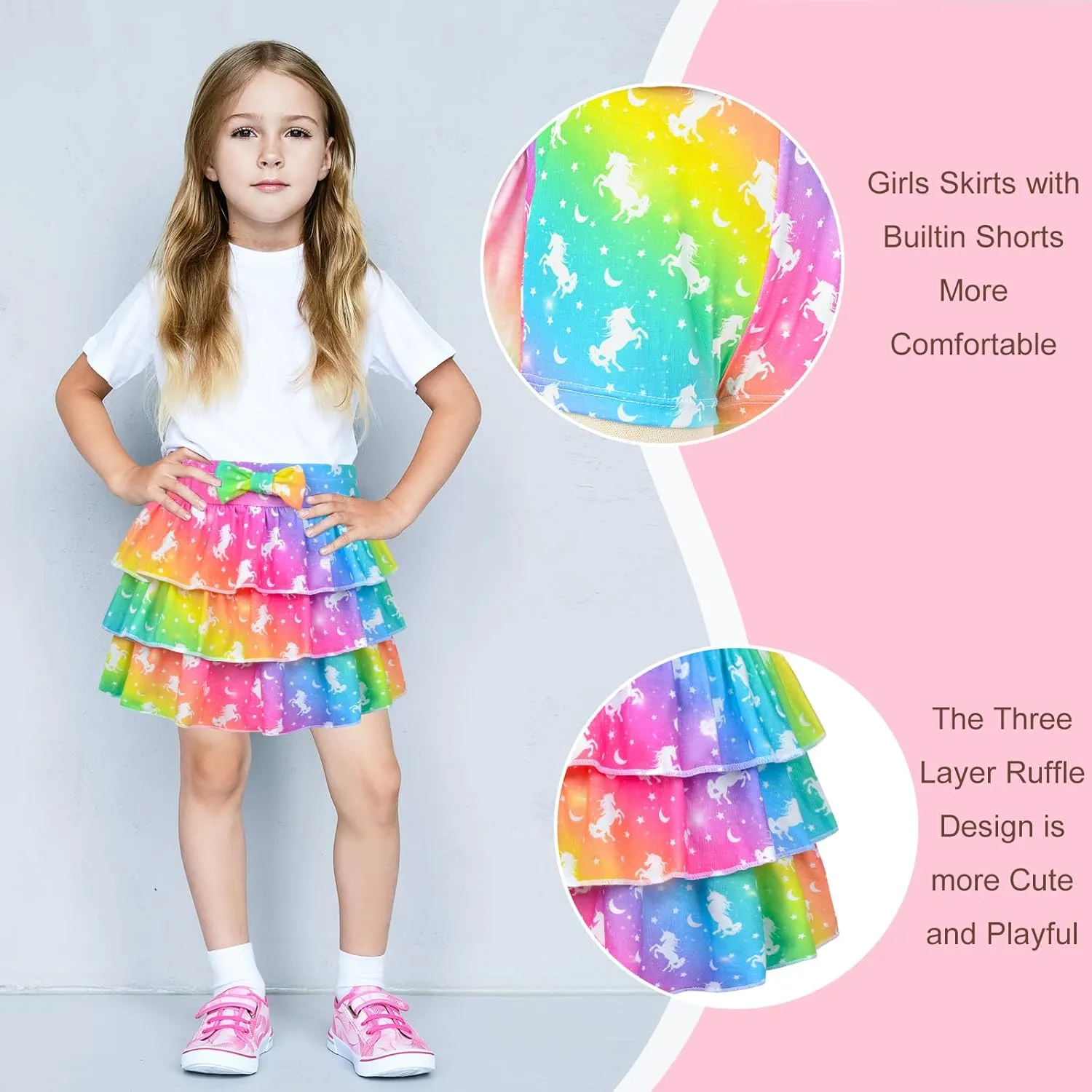 Kids Skirts for Girls, Toddler Girls' Skirts & Skorts, Scooter Skirts for Girls