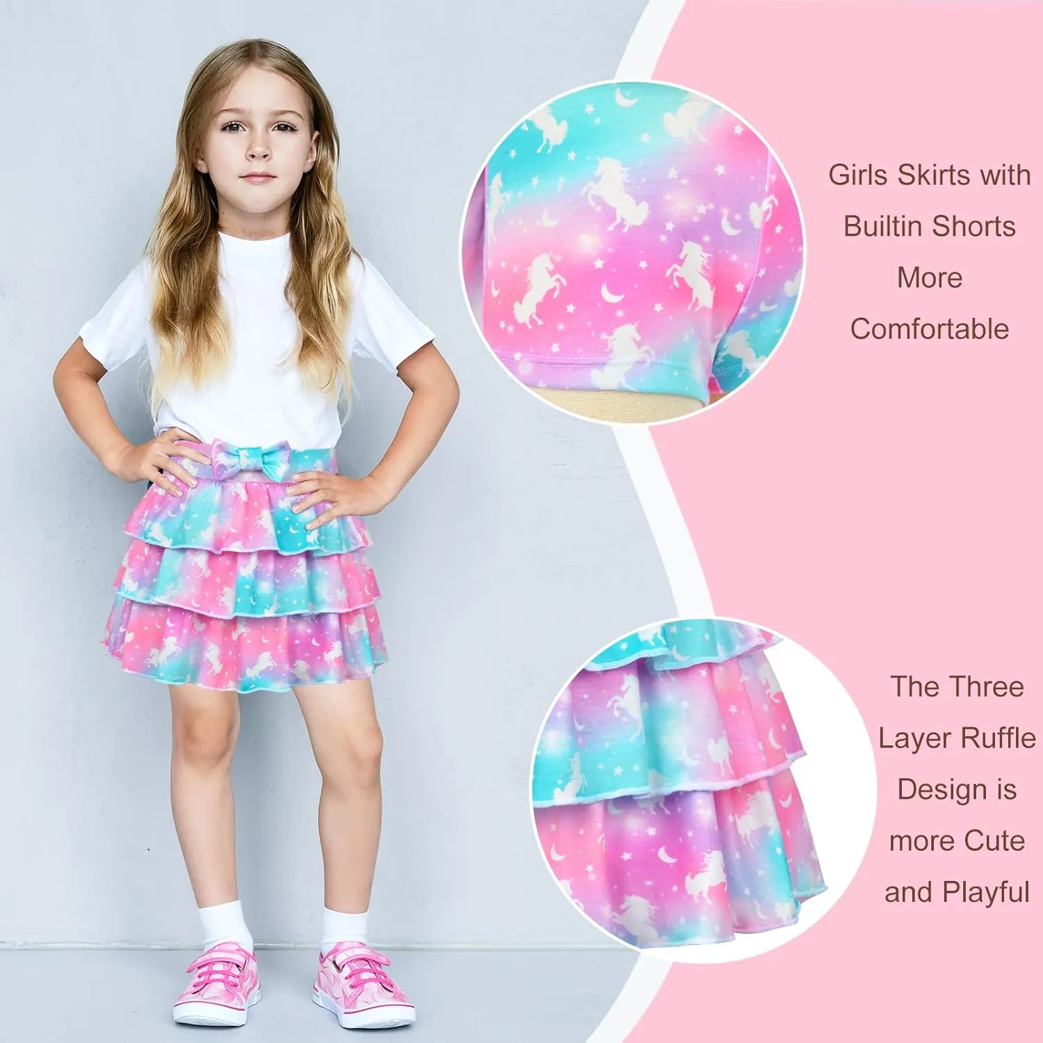 Kids Skirts for Girls, Toddler Girls' Skirts & Skorts, Scooter Skirts for Girls