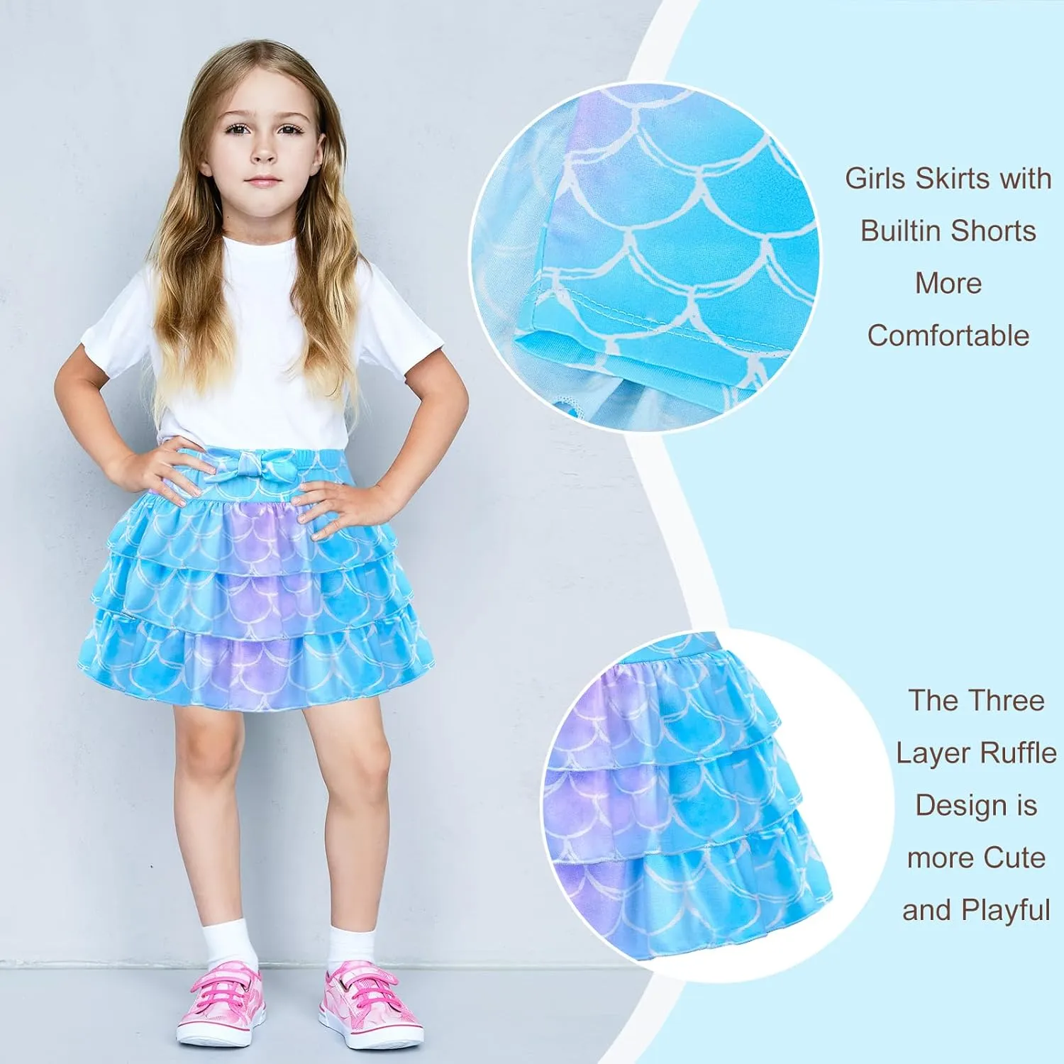 Kids Skirts for Girls, Toddler Girls' Skirts & Skorts, Scooter Skirts for Girls