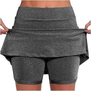 LEMONONSTORE Tennis Skirts for Women Jogger Skating Shorts Athletic Golf Skorts Skirt High Waisted Running Workout Skorts