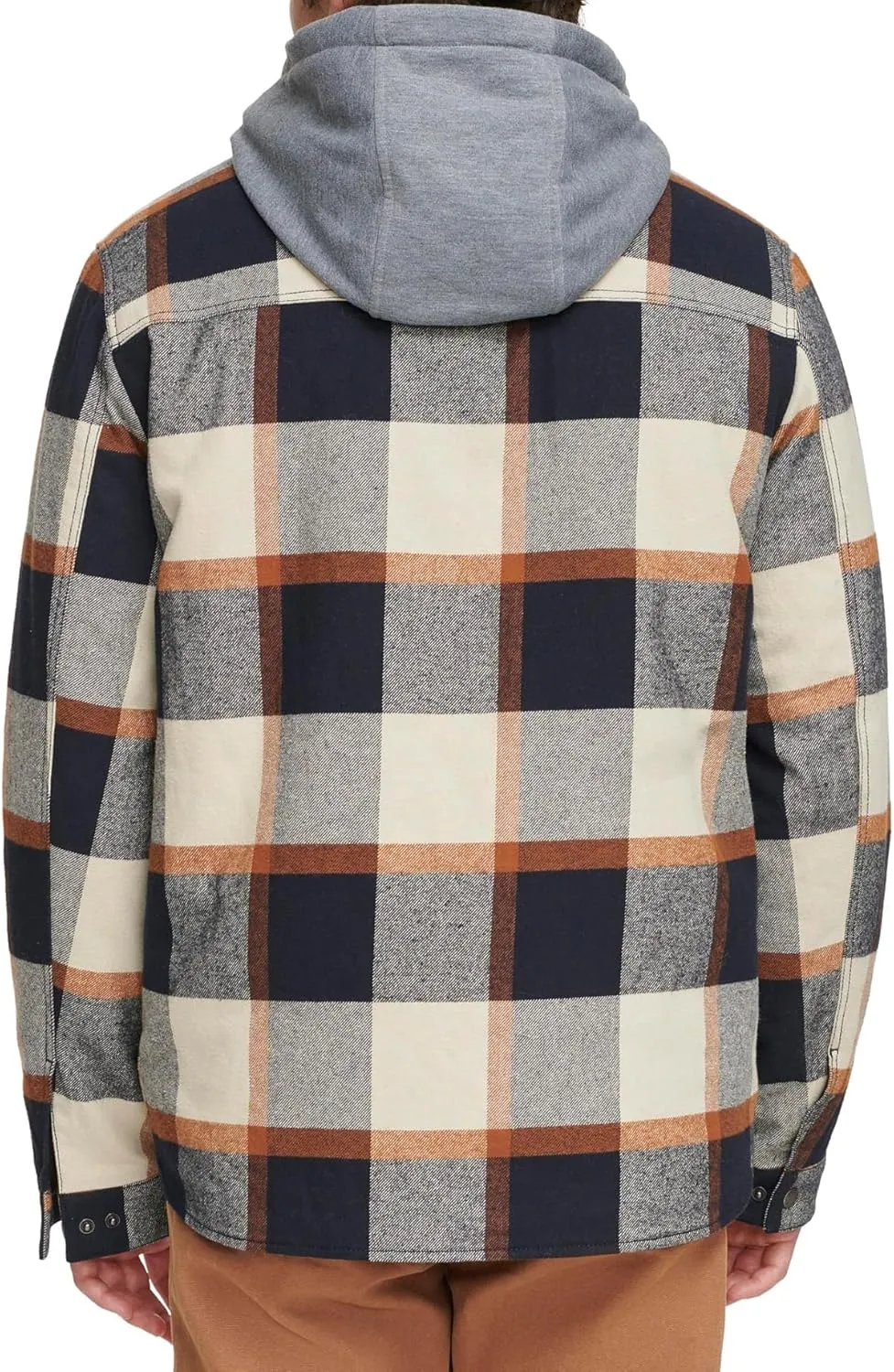 Levi's Mens Plaid Sherpa Lined Hooded Shirt Jacket (Regular & Big & Tall Sizes)