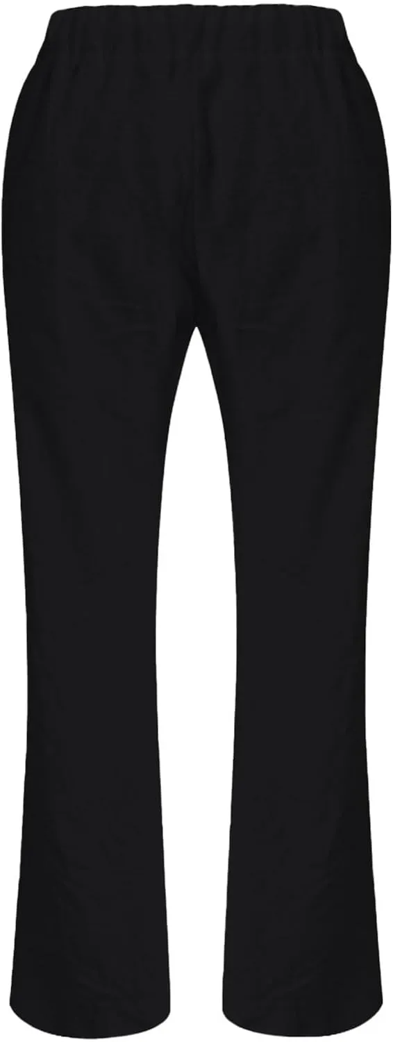 Linen Pants for Women Solid Elastic Pants Long Drawstring Linen Women Waist Summer Vacation High Waist Wide Leg