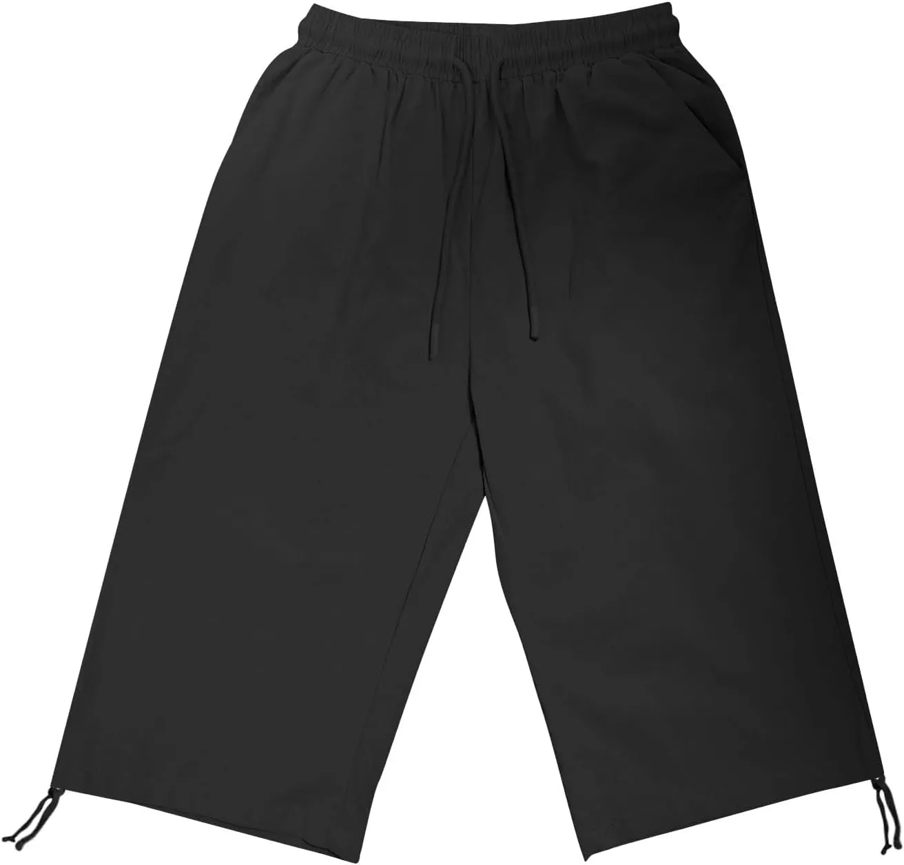 Linen Pants Women Summer Pants Ladies Loose Drawstring Casual Solid Color Shorts Wide Leg Casual Cotton Linen Pants
