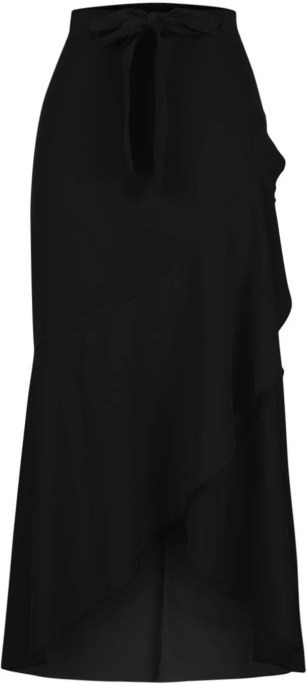 Loose Fit Skorts for Women Maxi Long Elegant Wrap High Cut Criss Cross Skort Women 2025