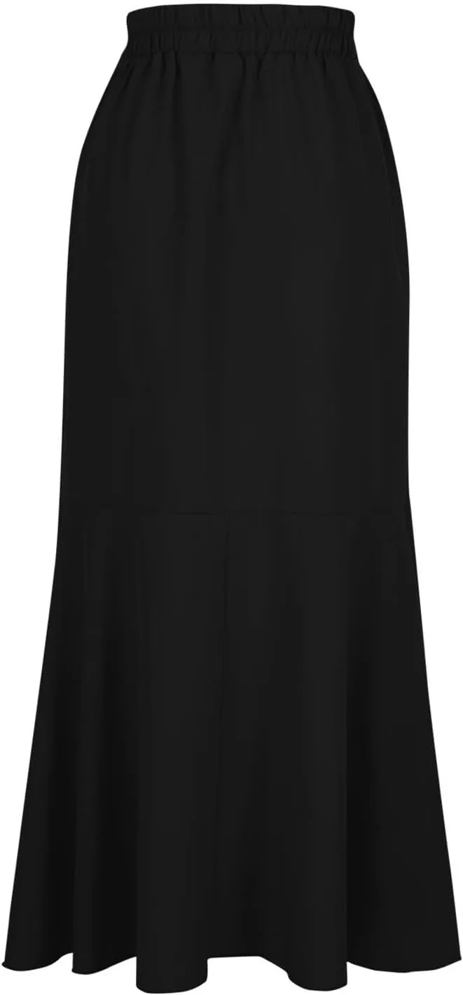 Loose Fit Skorts for Women Maxi Long Elegant Wrap High Cut Criss Cross Skort Women 2025