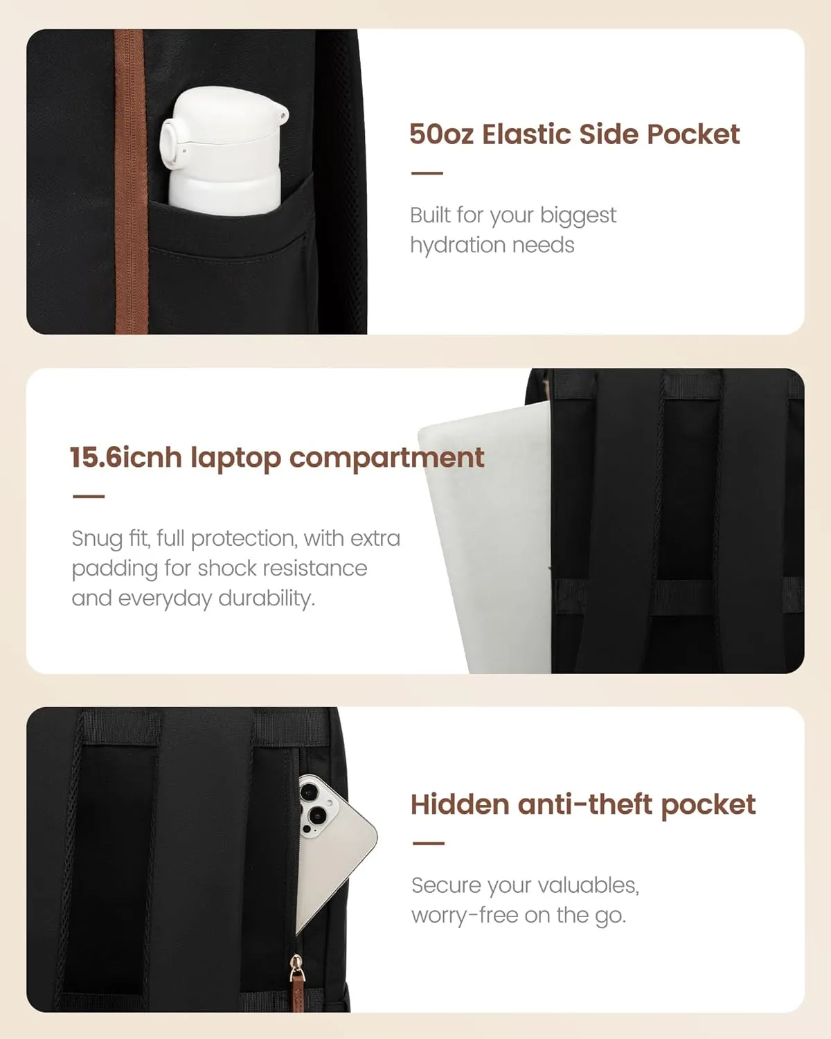 LOVEVOOK Travel Backpack for Women, Extra Large Carry On Bags for Airplanes, Waterproof Personal Item Travel Bag Flight Approved, Weekender Backpacks for Daily Work
