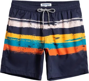 maamgic Mens Swim Trunks Quick Dry Swim Shorts with Mesh Lining Funny Swimwear Bathing Suits 7inch