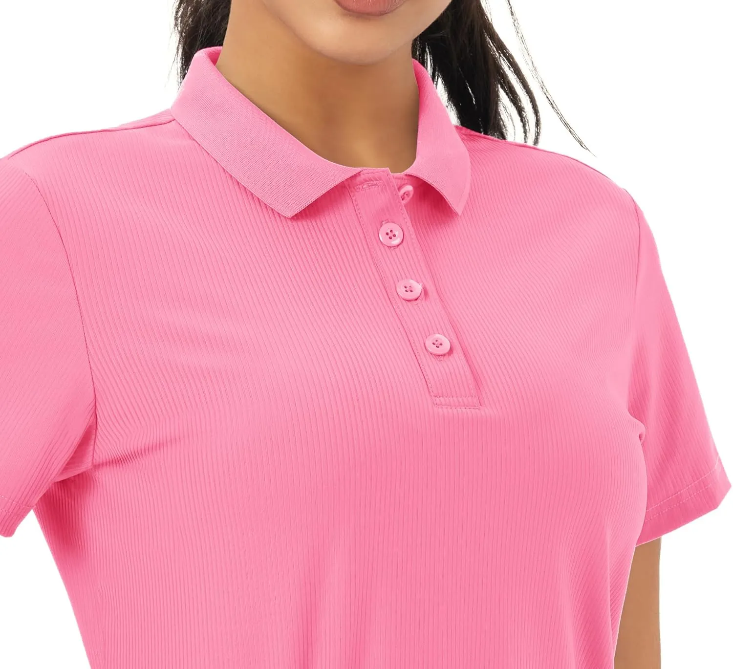 MAGCOMSEN Women's Golf Polo Shirts Short Sleeve Collared Quick-Dry Moisture Wicking T-Shirt Workout Athletic Tennis Tops