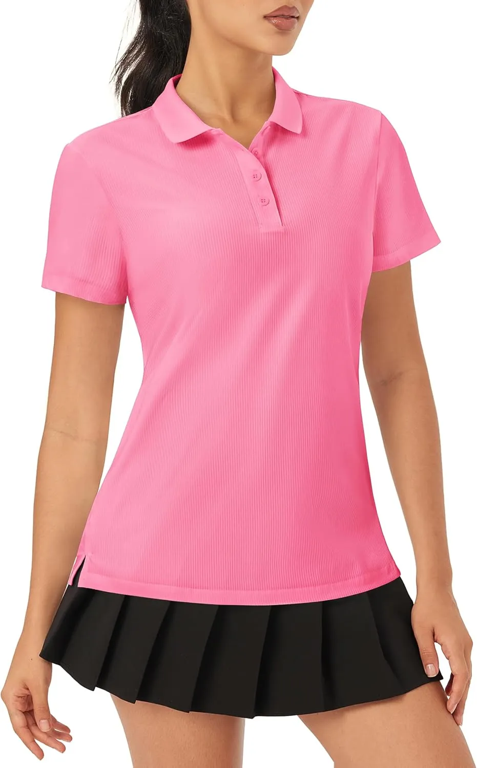 MAGCOMSEN Women's Golf Polo Shirts Short Sleeve Collared Quick-Dry Moisture Wicking T-Shirt Workout Athletic Tennis Tops