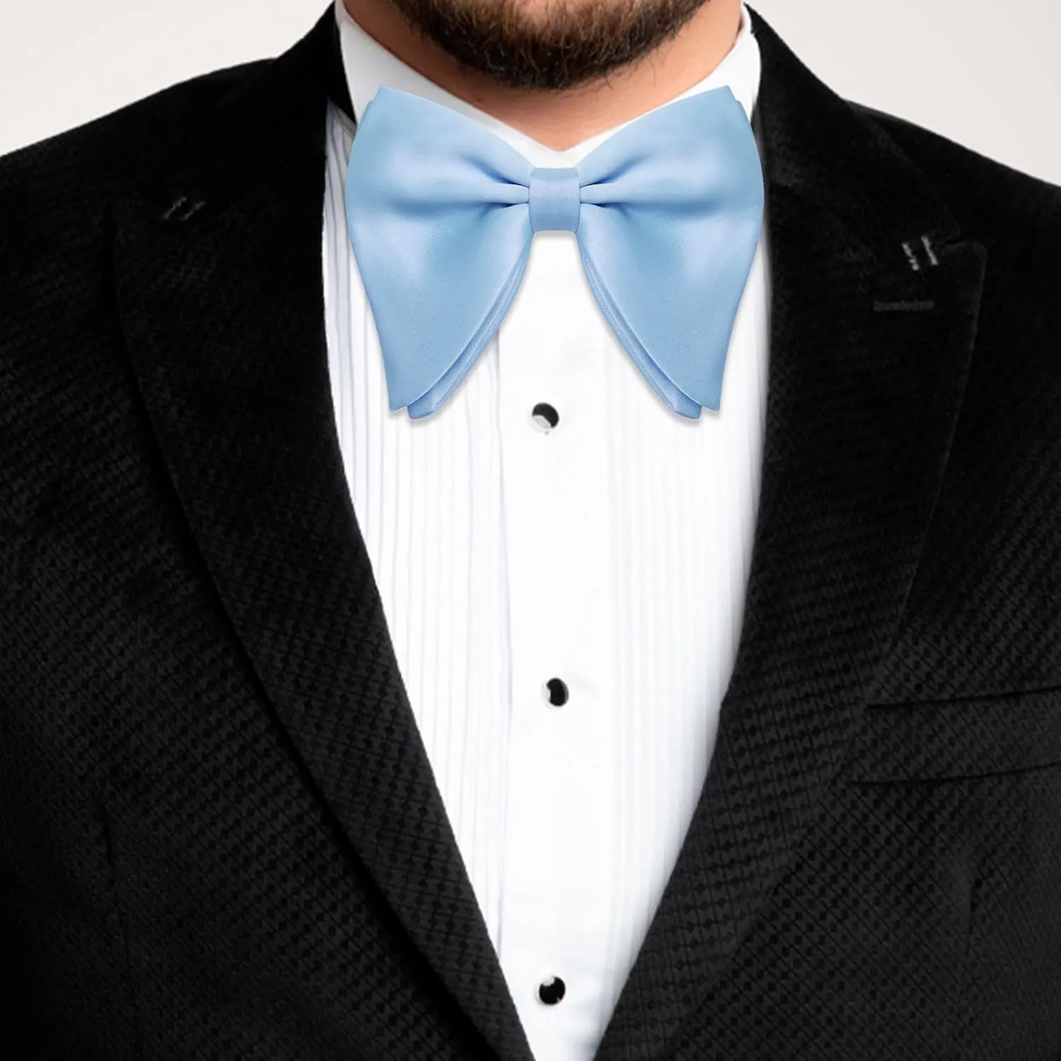 Mantieqingway Bow Ties for Men, Oversized Pre-tied Bowtie Adjustable Mens Bow Tie for Tuxedo, T-shirt, Wedding, Party, School