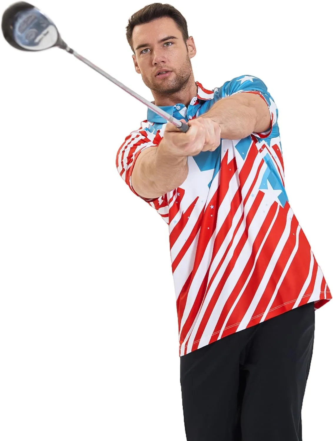 Men's Golf Polo Shirt - Standout Performance Quick-Dry Golf Polo Shirts for Men