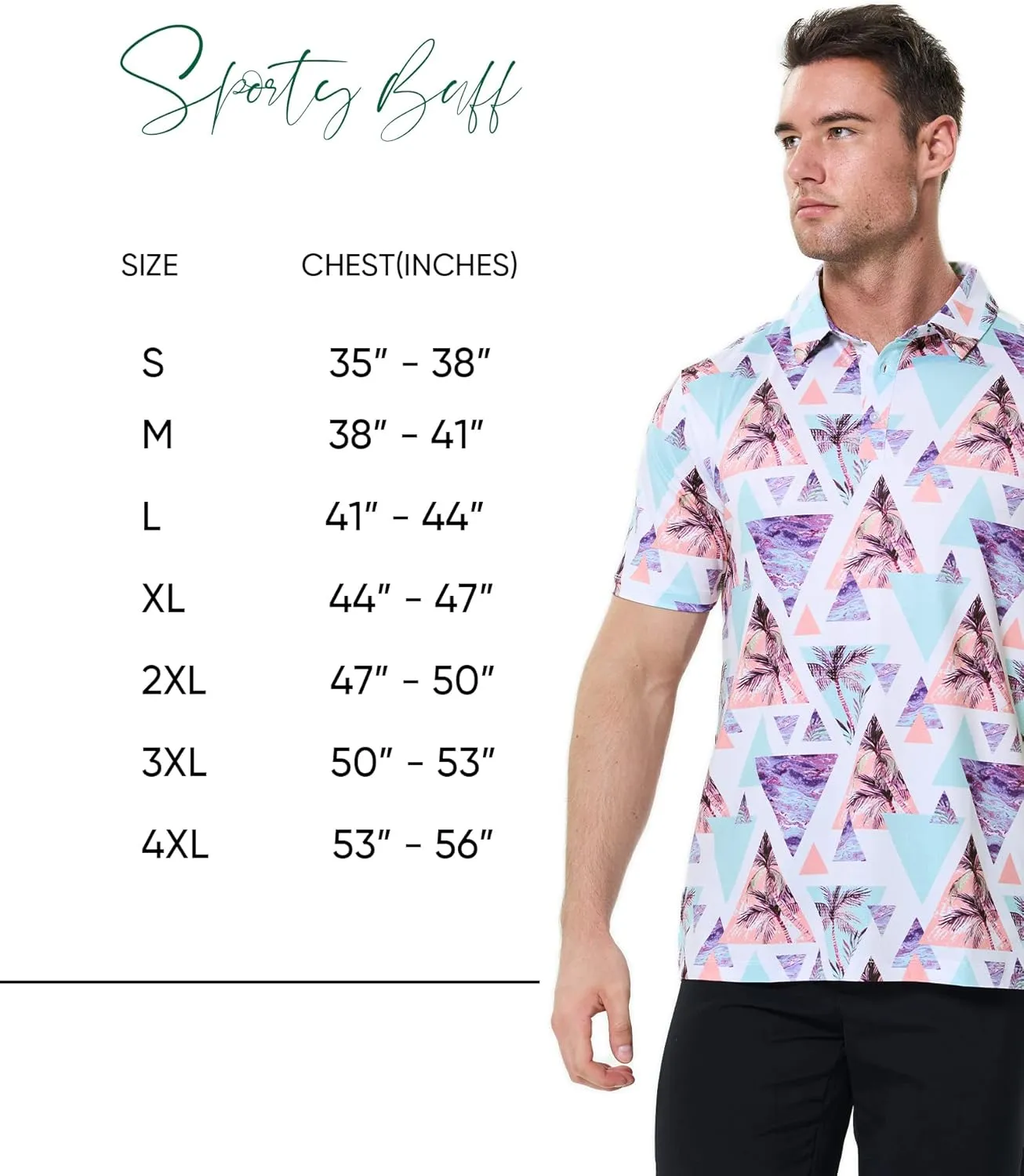 Men's Golf Polo Shirt - Standout Performance Quick-Dry Golf Polo Shirts for Men
