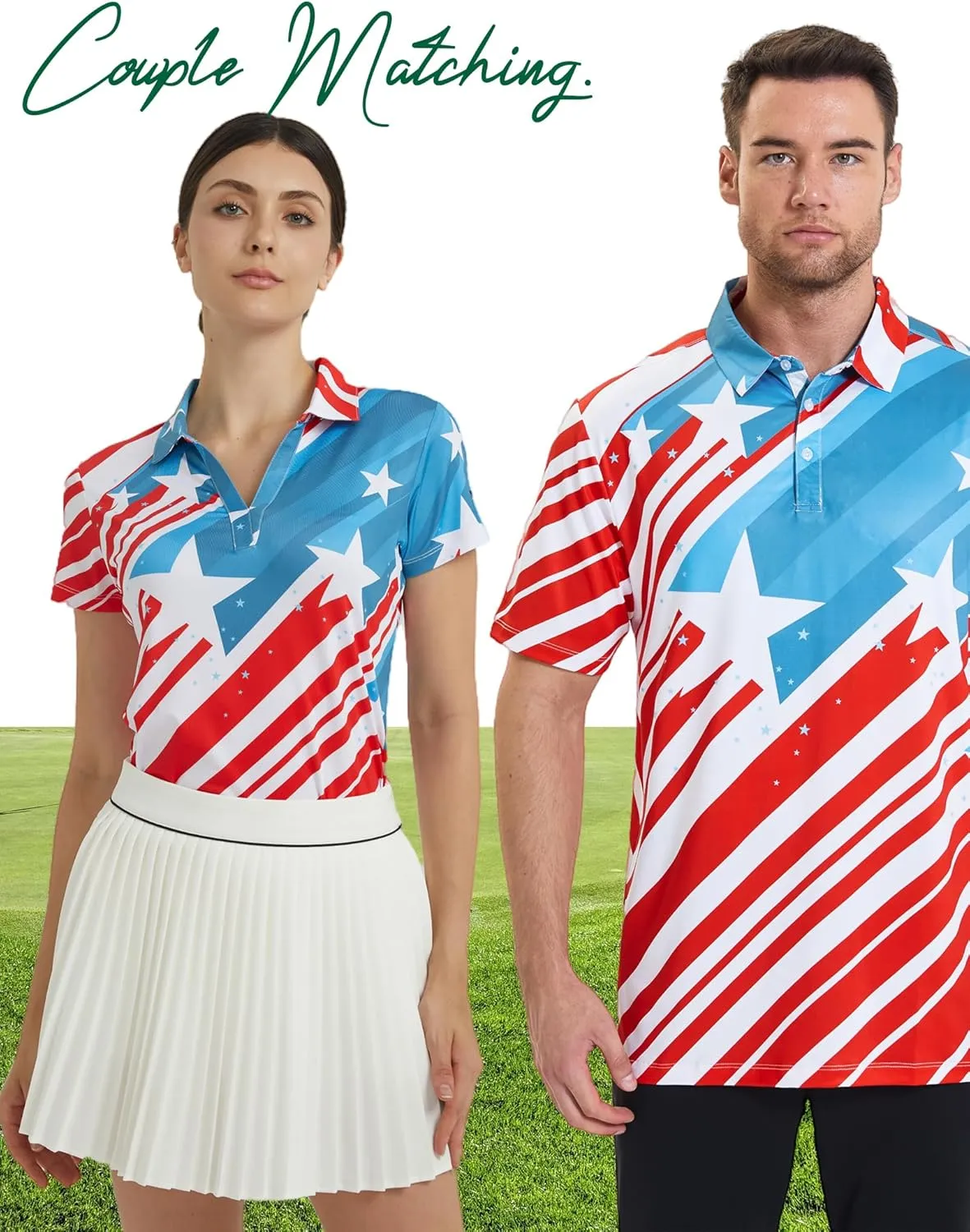 Men's Golf Polo Shirt - Standout Performance Quick-Dry Golf Polo Shirts for Men