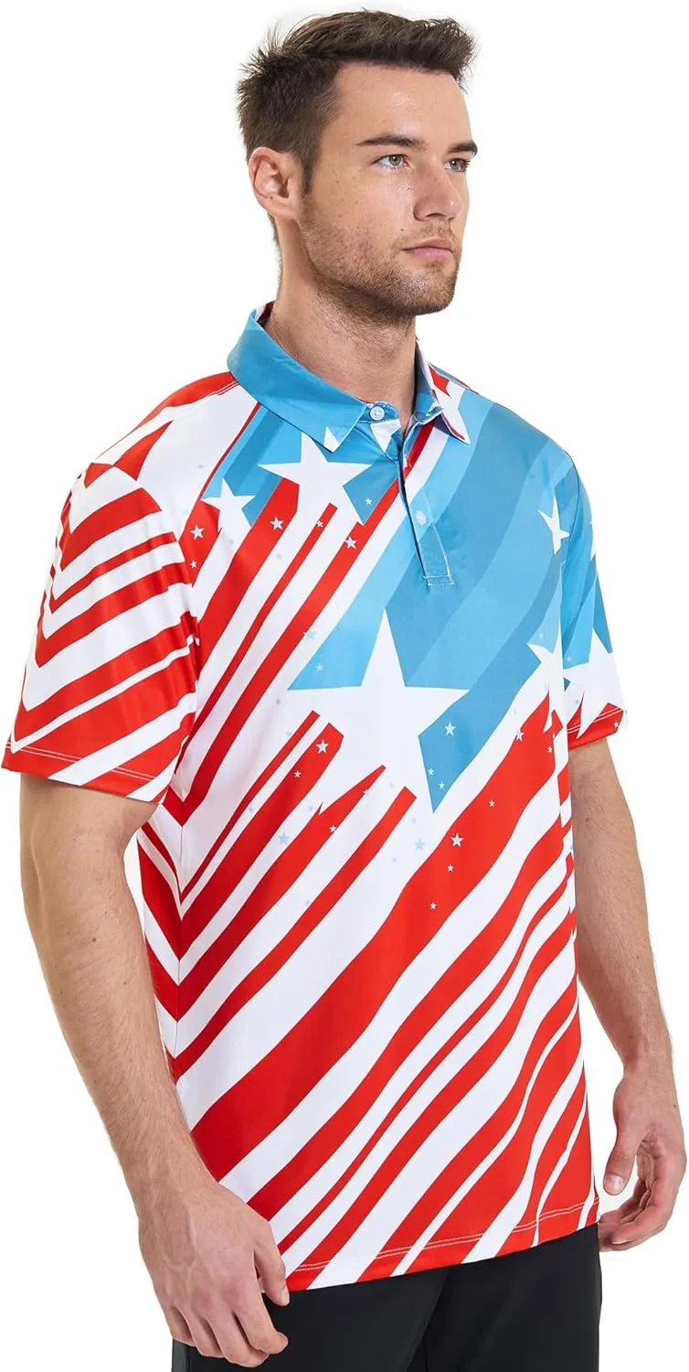 Men's Golf Polo Shirt - Standout Performance Quick-Dry Golf Polo Shirts for Men