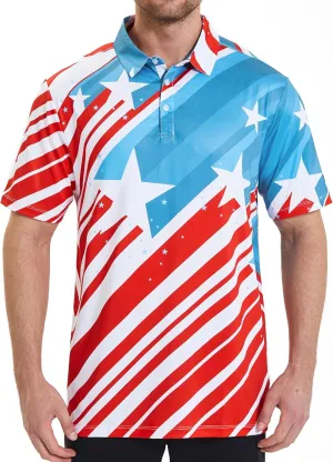 Men's Golf Polo Shirt - Standout Performance Quick-Dry Golf Polo Shirts for Men