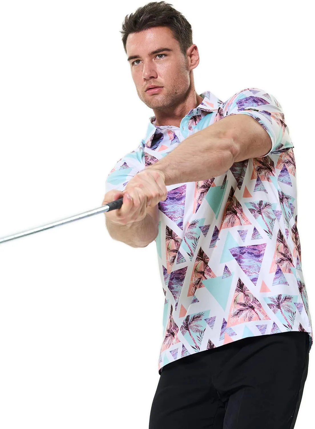 Men's Golf Polo Shirt - Standout Performance Quick-Dry Golf Polo Shirts for Men