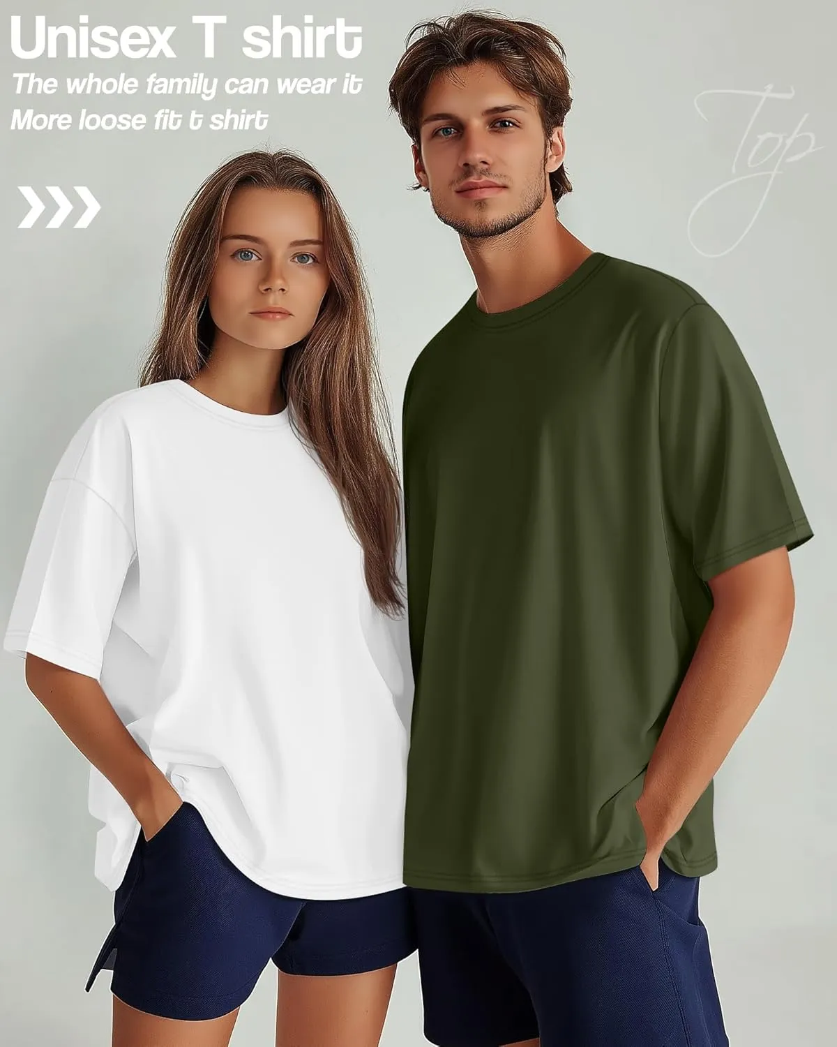 Neer 4 Pack Men's Big and Tall Shirts Summer Cotton Short Sleeve Tee Crew Neck Casual Top Basic Oversize T Shirts