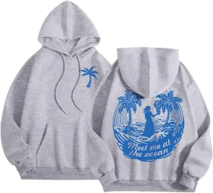 Oversized Sweatshirt for Women Oversized Pullover for Women Hoodies for Women Letter Print Hoodies Long Sleeved