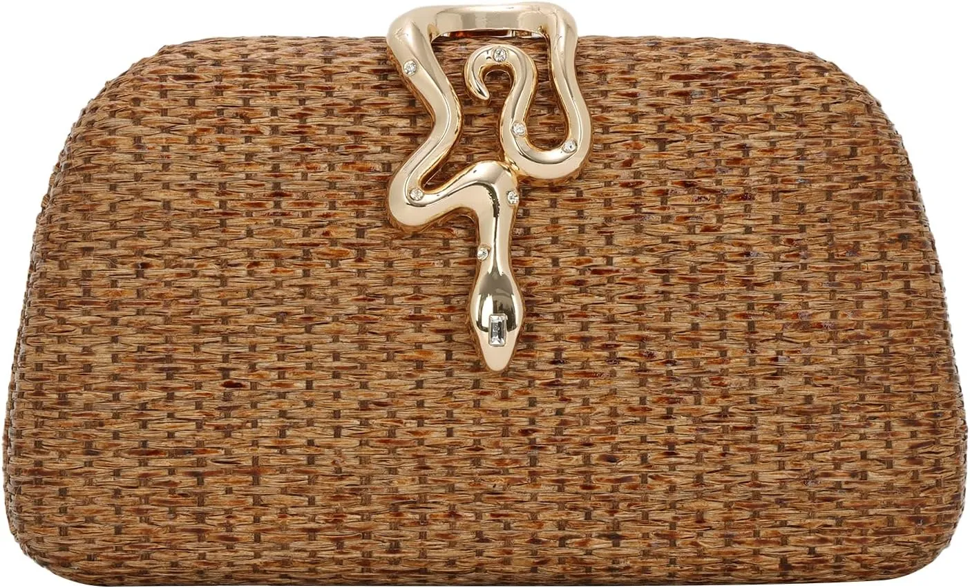 Oweisong Summer Straw Clutch Purse for Women Woven Beach Bag Vacation Evening Handbag 2025 for Wedding Formal