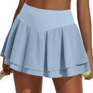 Pirouette Skort Womens Tennis Skirt with Shorts Underneath Women's Skorts with Pockets High Waisted Plus Size