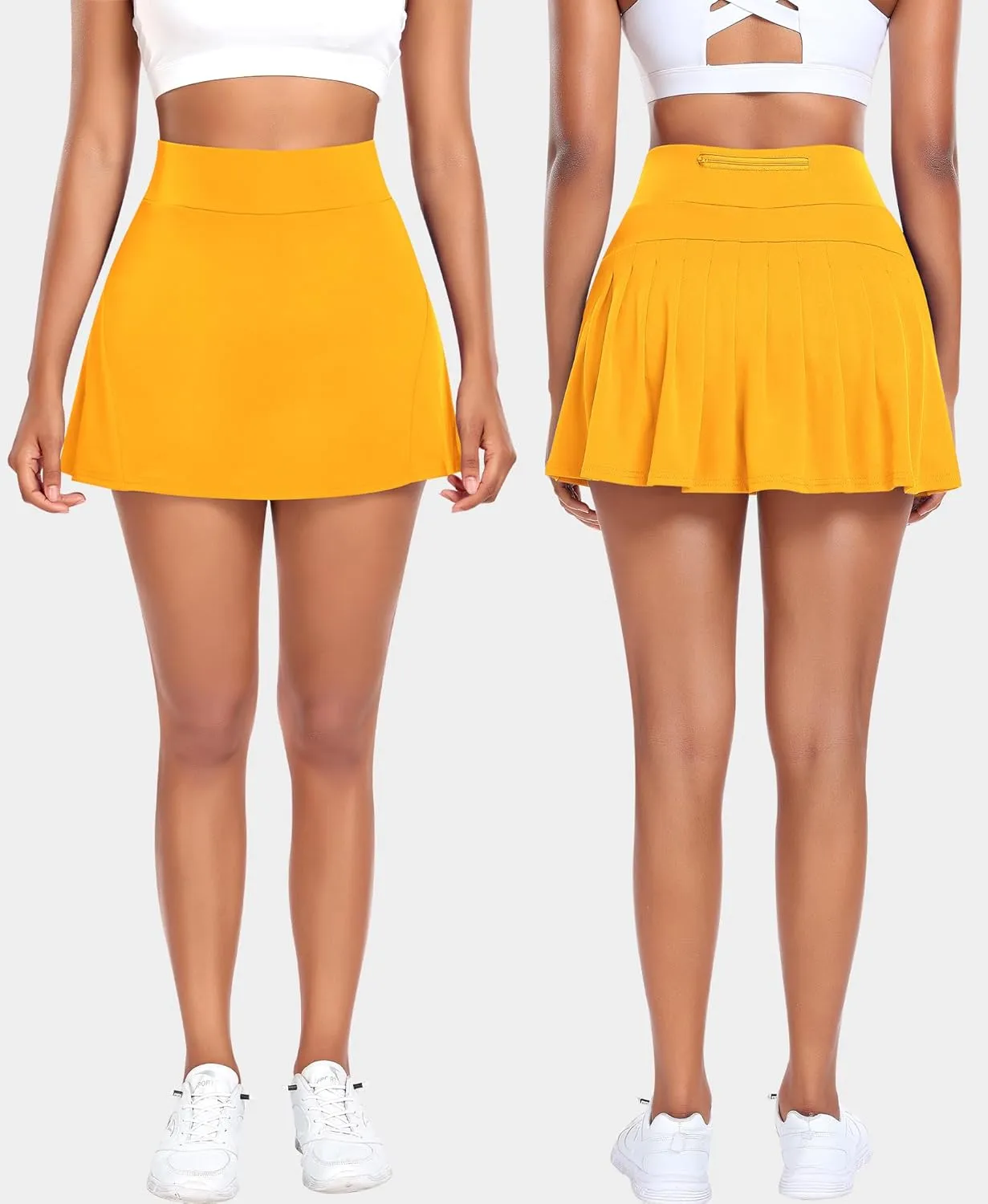 Pleated Tennis Skirts for Women High Waisted Athletic Golf Skorts with Pockets Shorts Running Workout Clothes