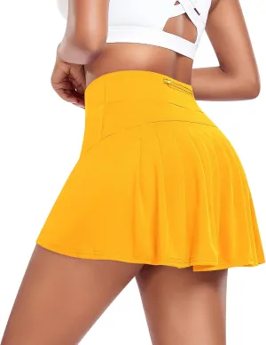 Pleated Tennis Skirts for Women High Waisted Athletic Golf Skorts with Pockets Shorts Running Workout Clothes