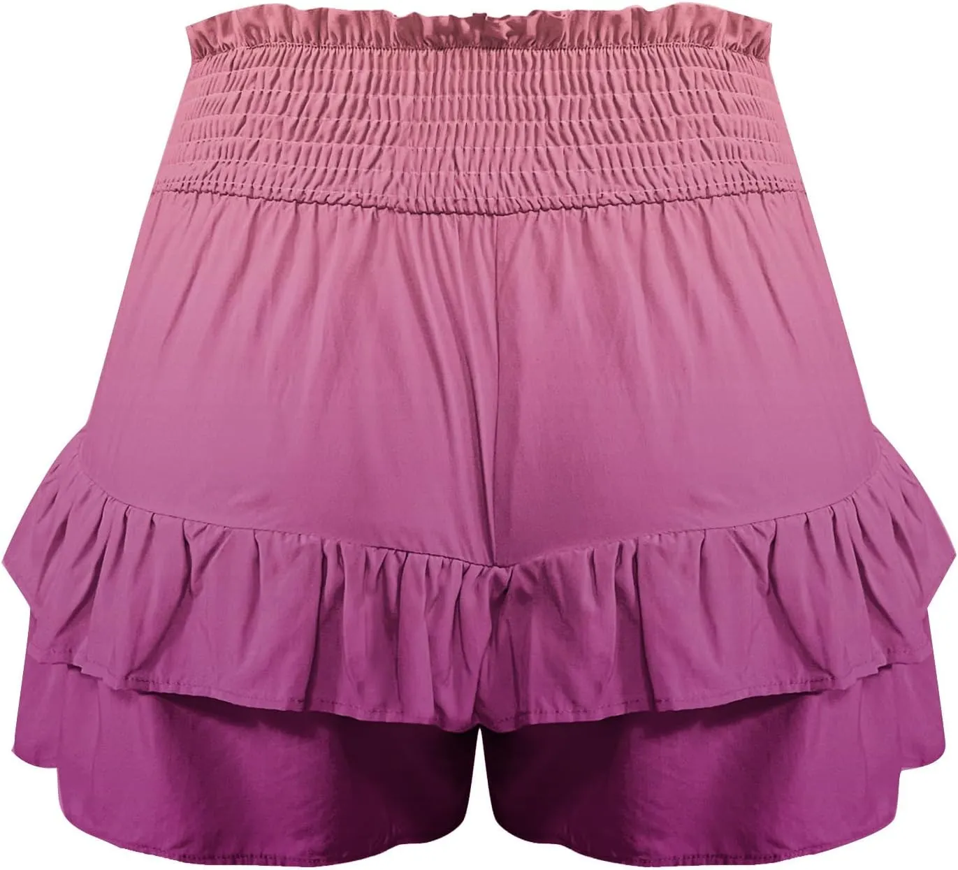 Shorts for Women High Waisted Floral Ruffled Flowy Skorts Flared Mini Skirts Teen Gilrs Summer Casual Clothes