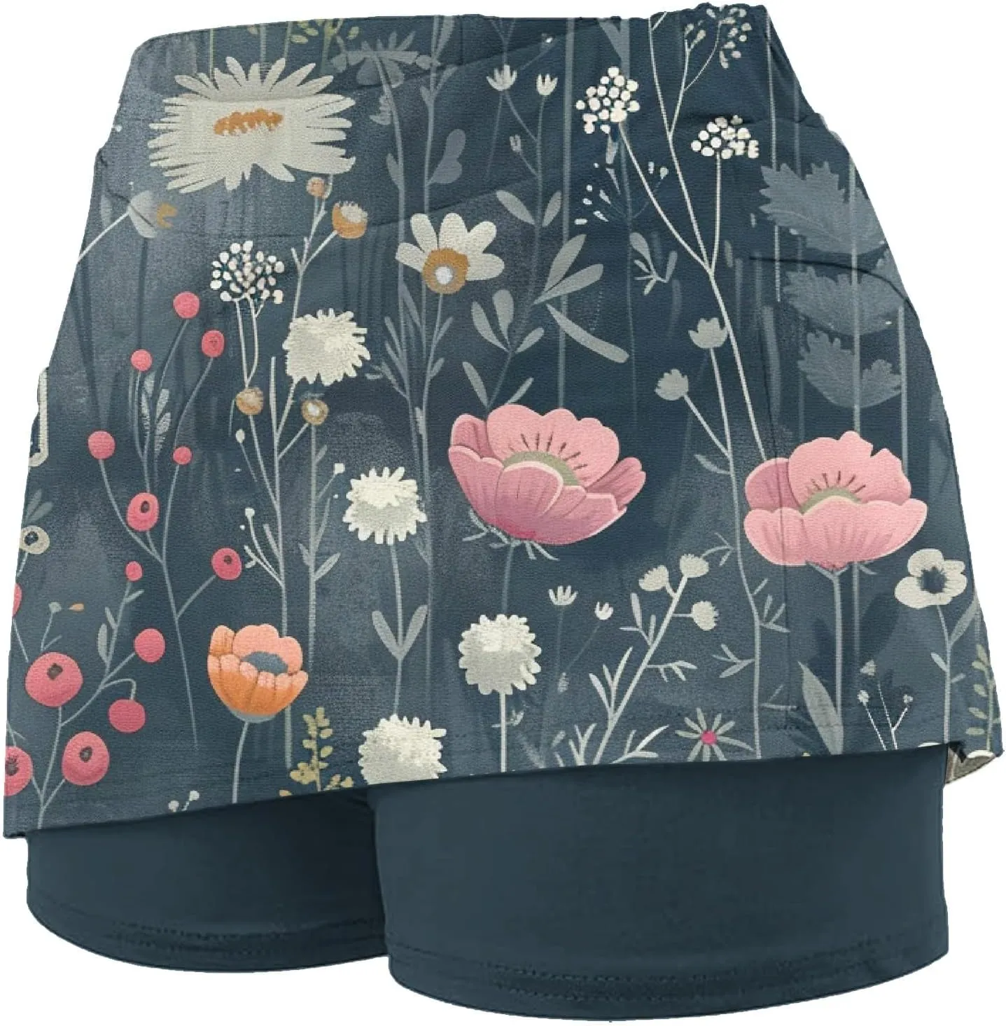 Skorts for Woman Fashion High Waist Floral Print Skirts Inner Shorts Summer Sports Running Skirt 2025 Gym Yoga Outfit