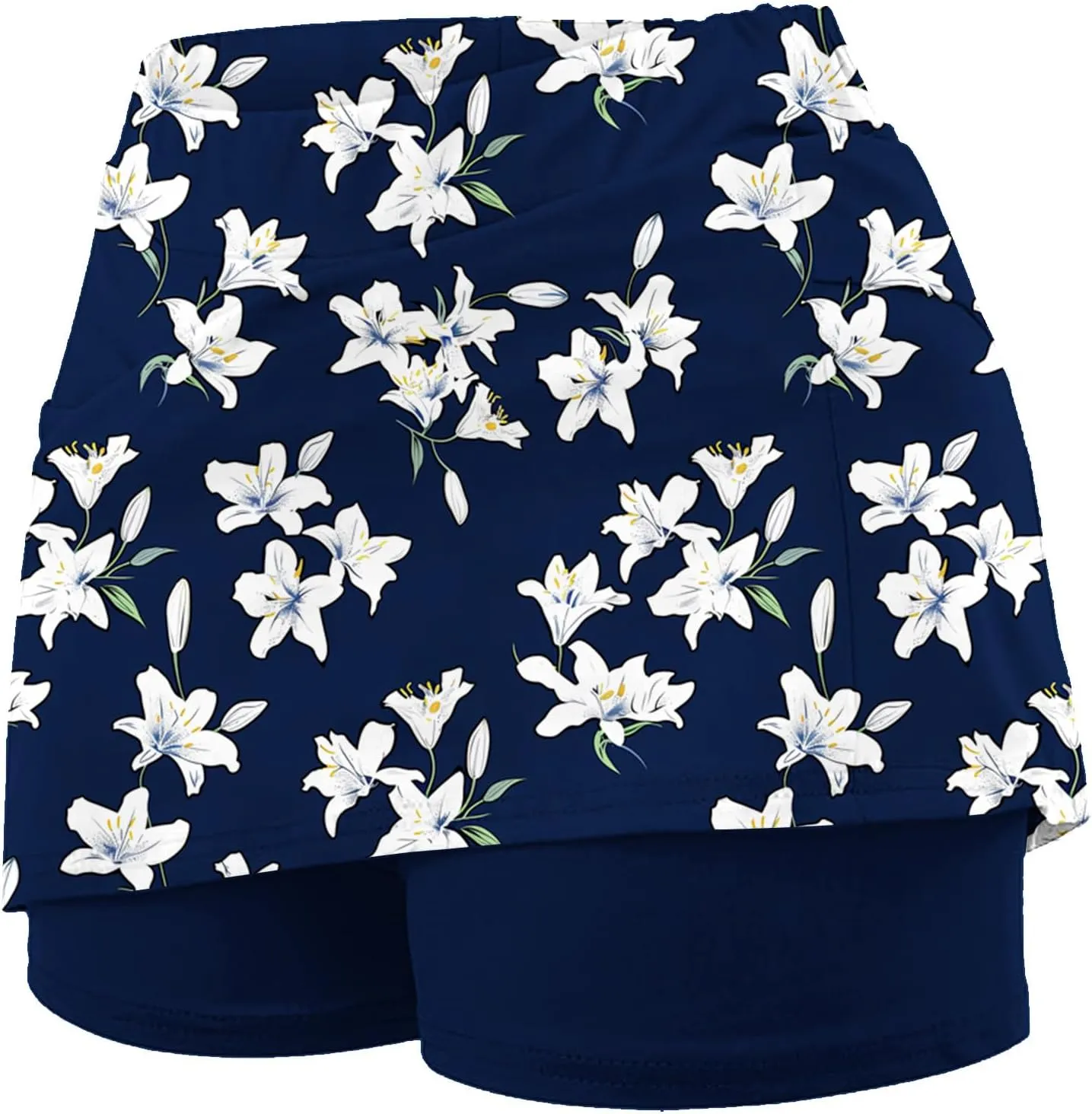 Skorts for Woman Fashion High Waist Floral Print Skirts Inner Shorts Summer Sports Running Skirt 2025 Gym Yoga Outfit