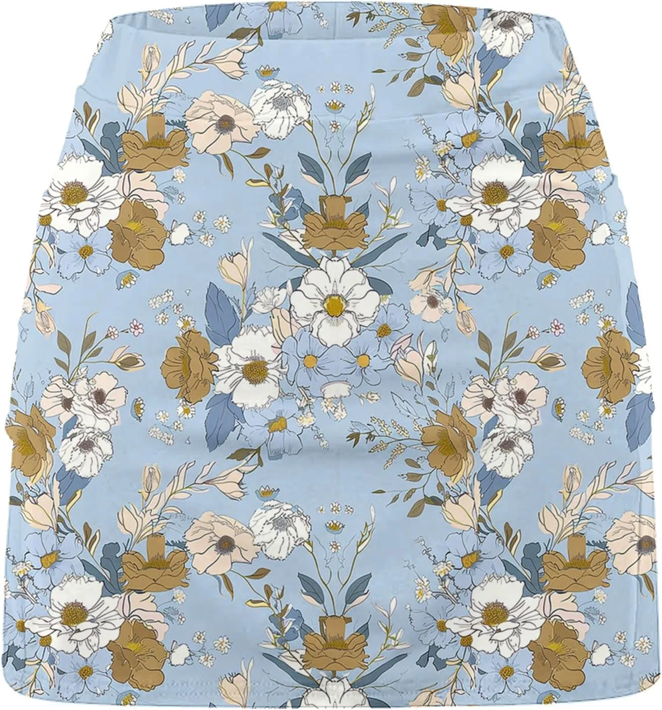 Skorts for Woman Fashion High Waist Floral Print Skirts Inner Shorts Summer Sports Running Skirt 2025 Gym Yoga Outfit