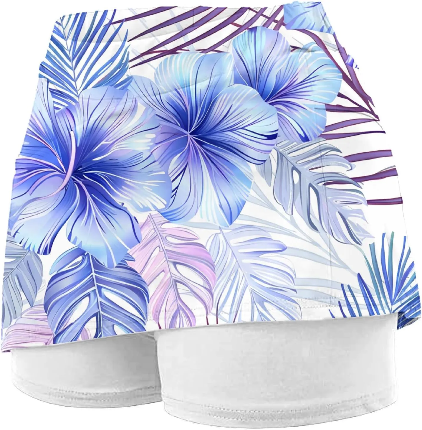 Skorts for Woman Fashion High Waist Floral Print Skirts Inner Shorts Summer Sports Running Skirt 2025 Gym Yoga Outfit